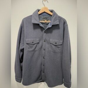 Freedom Foundry Fleece Lined Sweater Jacket - XL - Navy/Grey